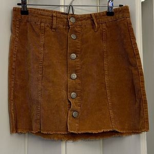 Corduroy orange skirt